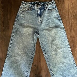 Fashion Nova Light Blue Straight Leg Jeans